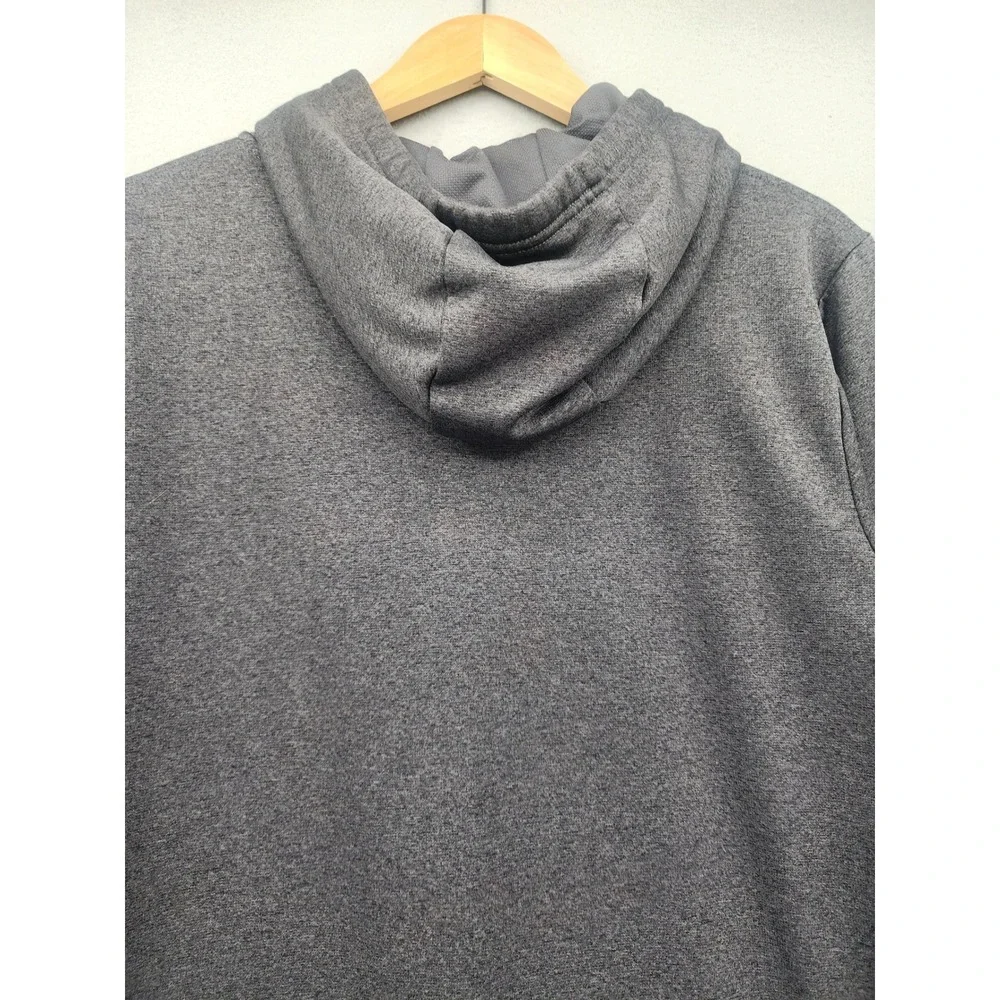 The North Face Mens Hoodie Gray Graphic Logo Pullover Sweatshirt Medium Gorpcore